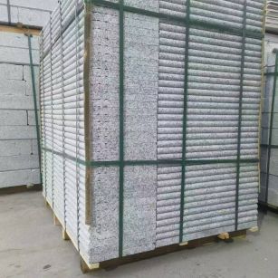 河南 芙蓉白3公分厚磨圆边、拉槽，楼梯踏步