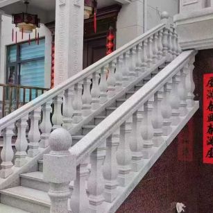 河南 天然石材 阳台庭院护栏、栏杆