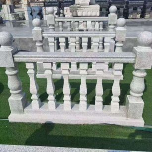 河南 别墅石材栏杆特写