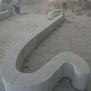 河南 花岗岩整石坐凳拼装