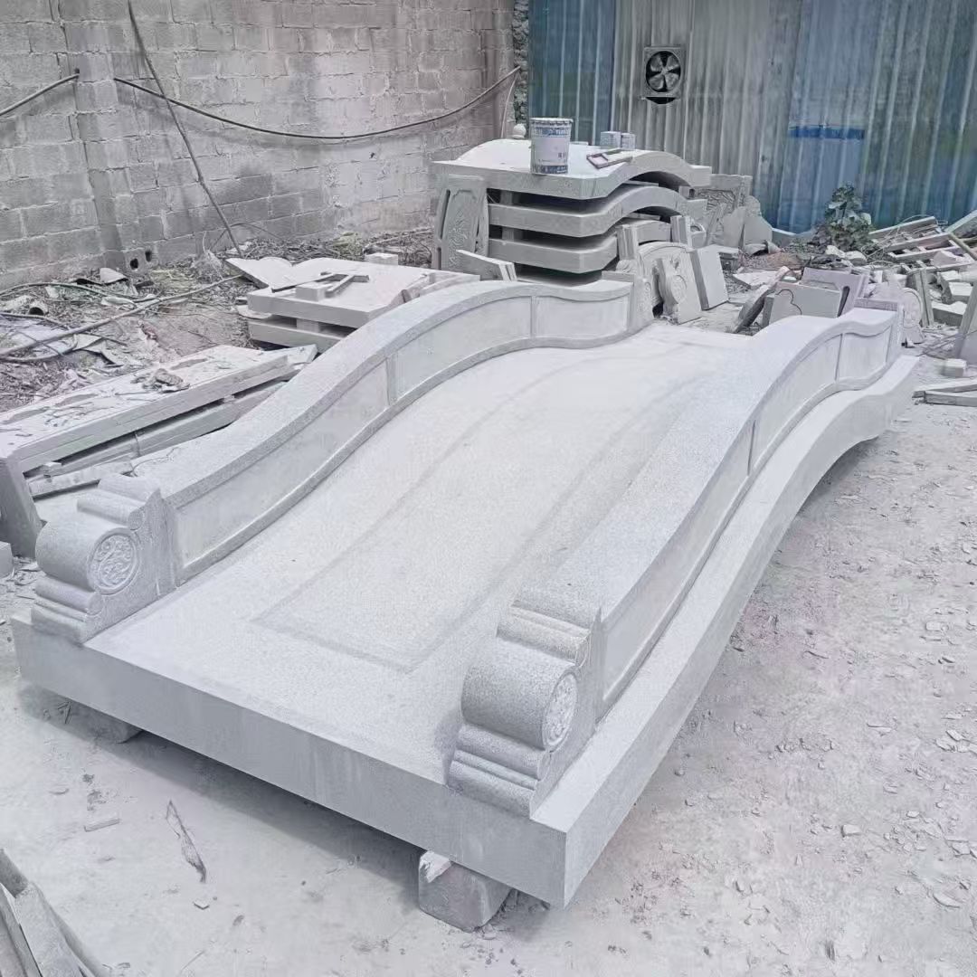 河南 芝麻灰花岗岩园林景观 小石桥