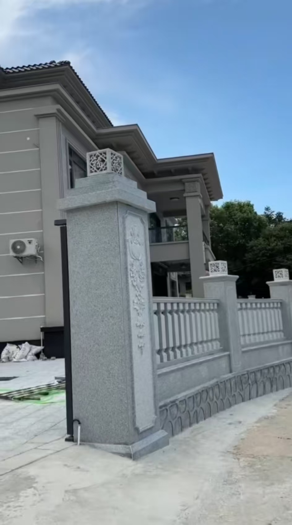 河南 芝麻白别墅围墙栏杆，私人订制