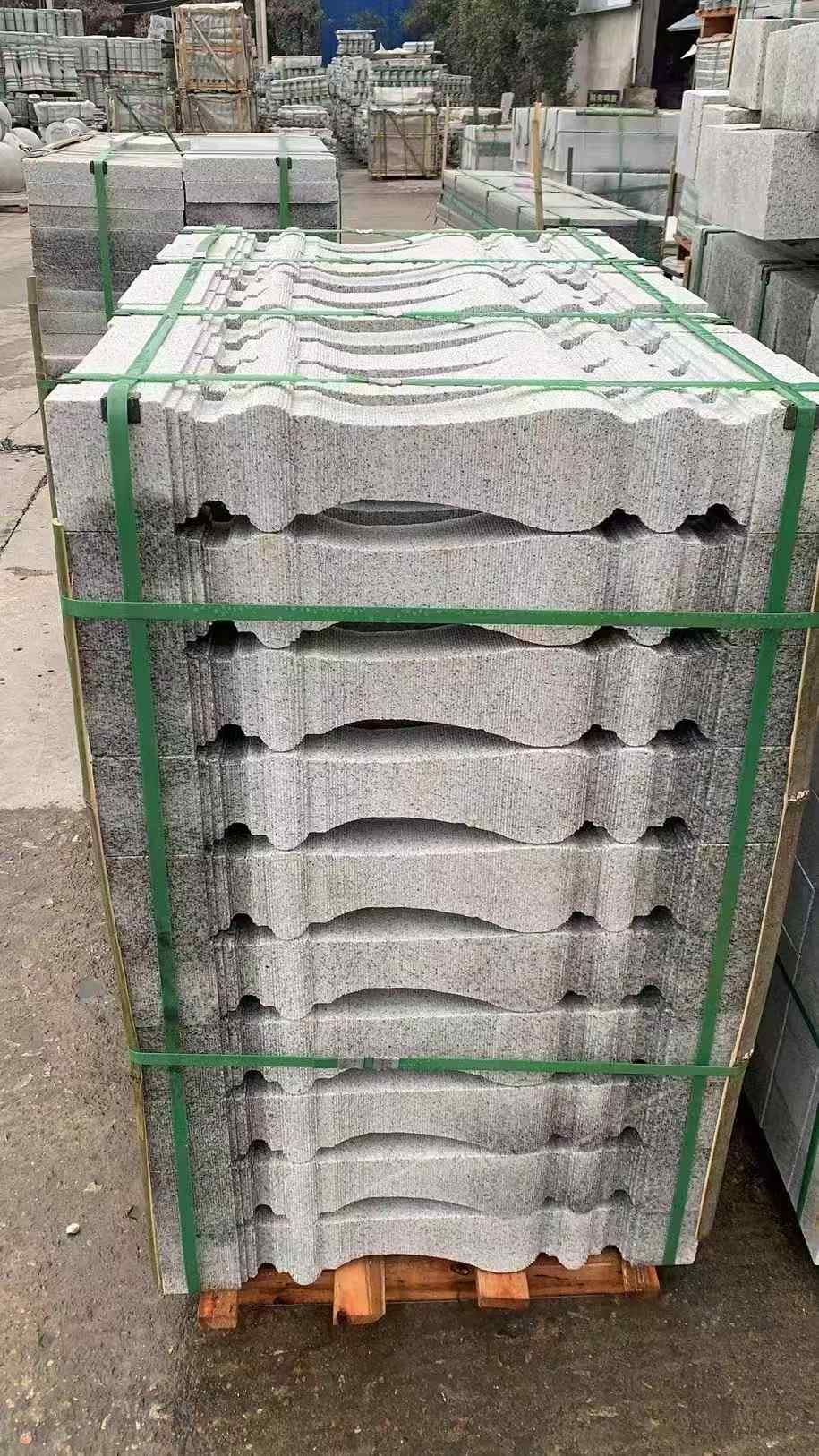 河南 芝麻白方形拉丝面，栏杆花瓶柱
