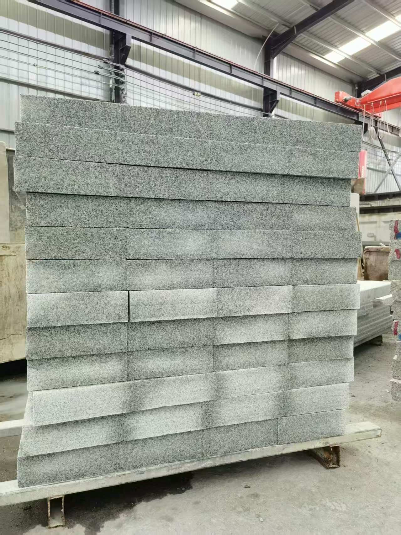 河南 芝麻白10公分300*600广场地铺，A料定制，尺寸标准，厚薄均匀