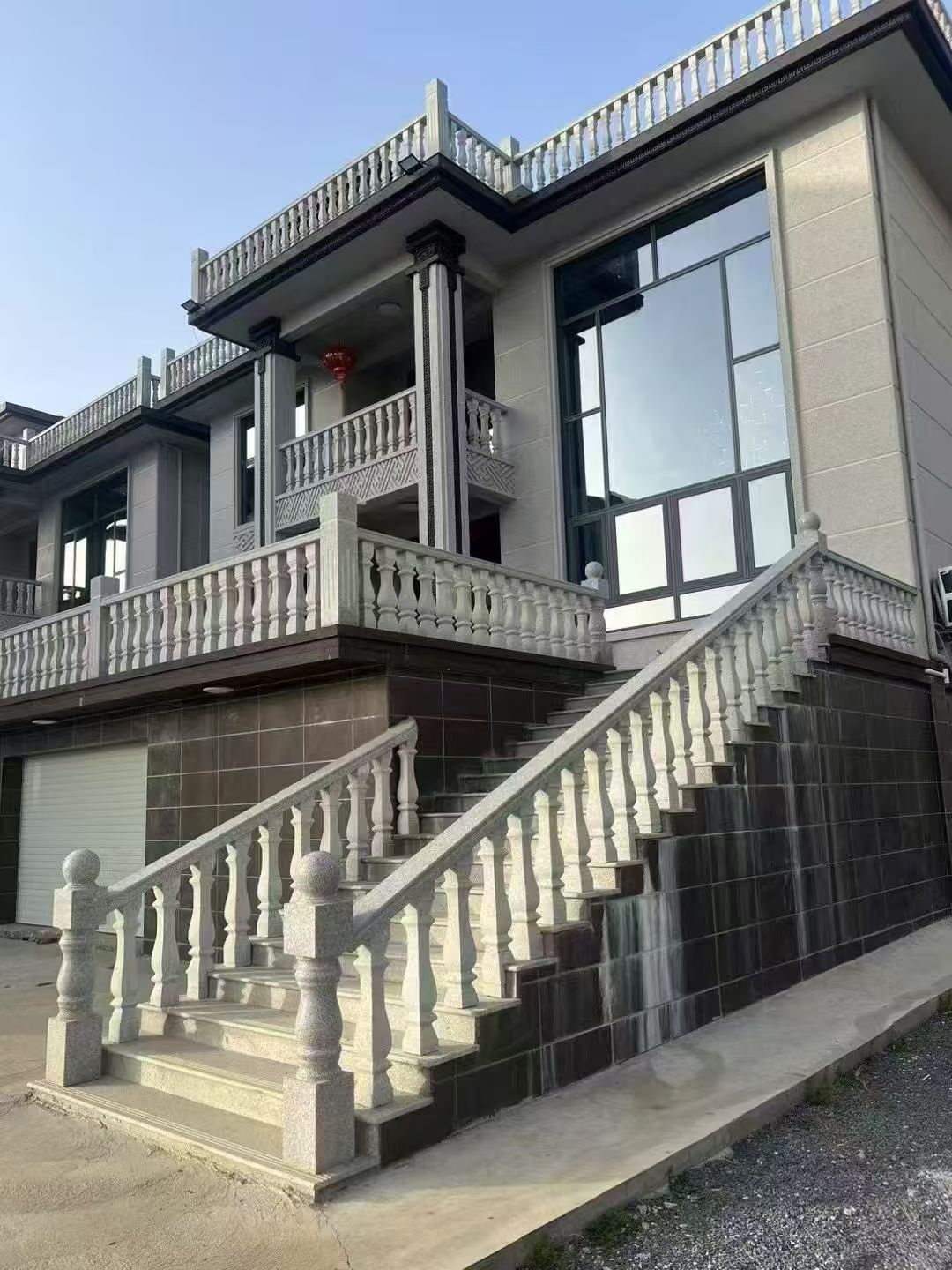 河南 芝麻白别墅阳台栏杆，楼梯栏杆