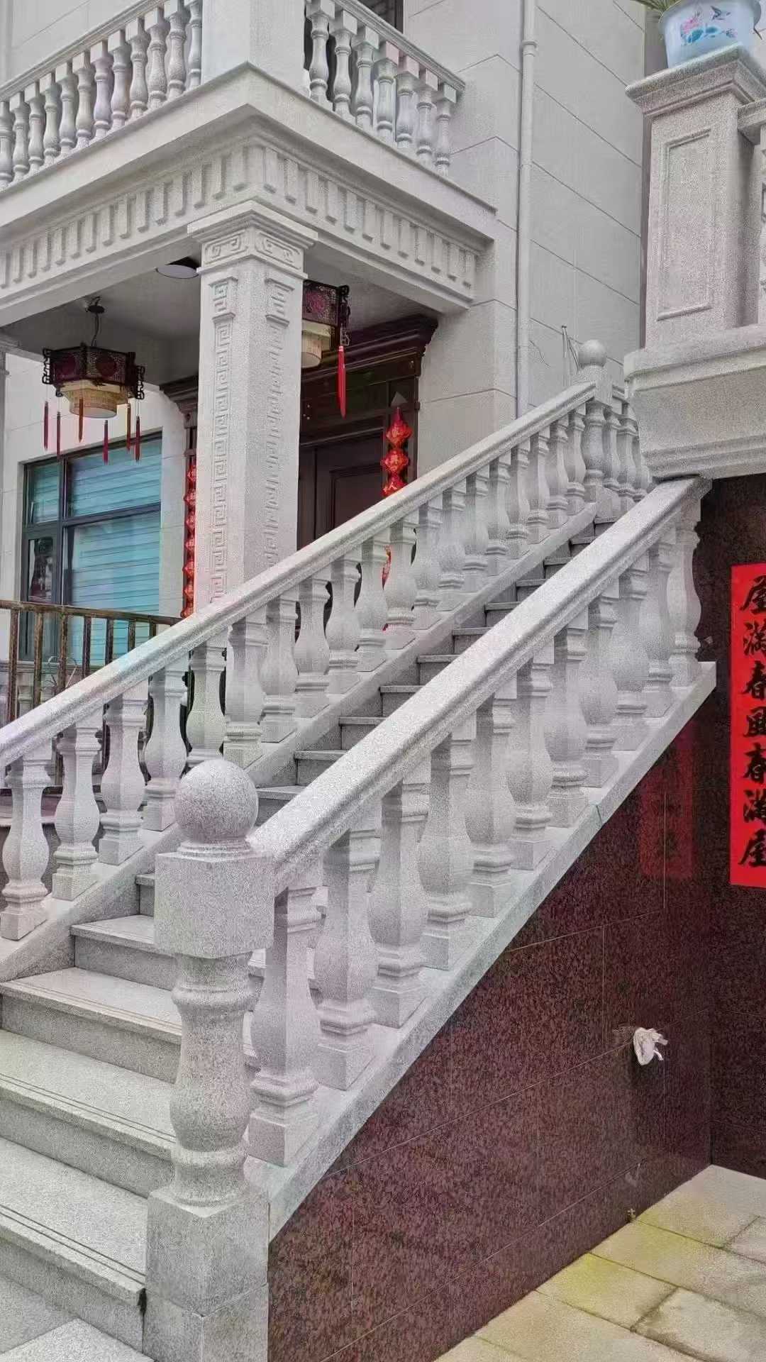 河南 天然石材 阳台庭院护栏、栏杆