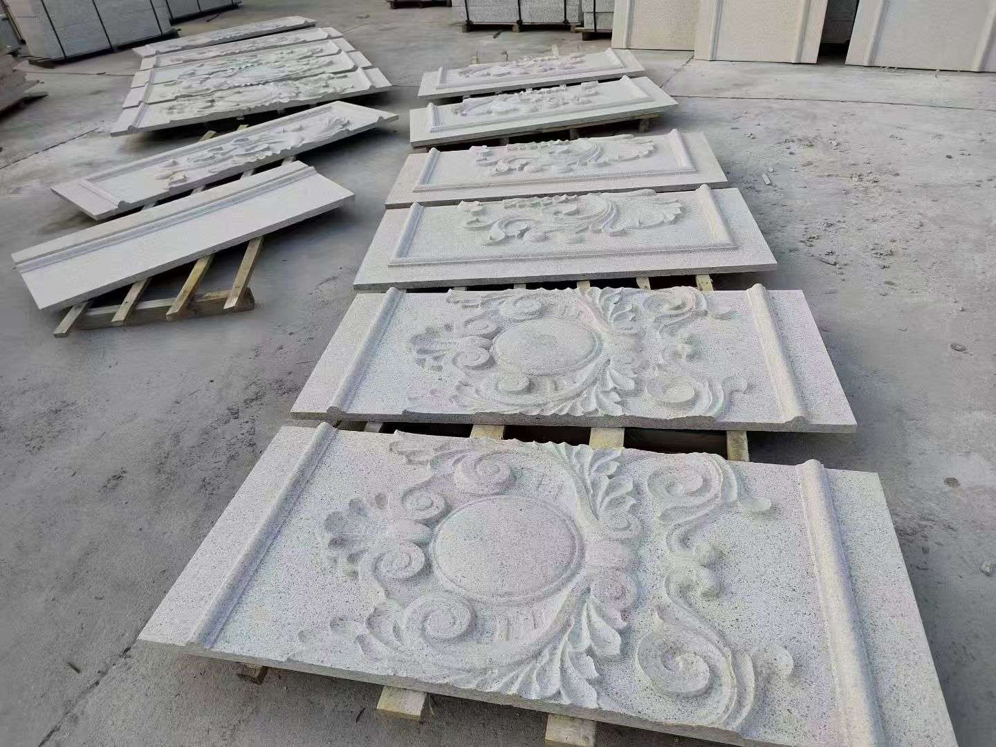 河南 芝麻白干挂雕花板