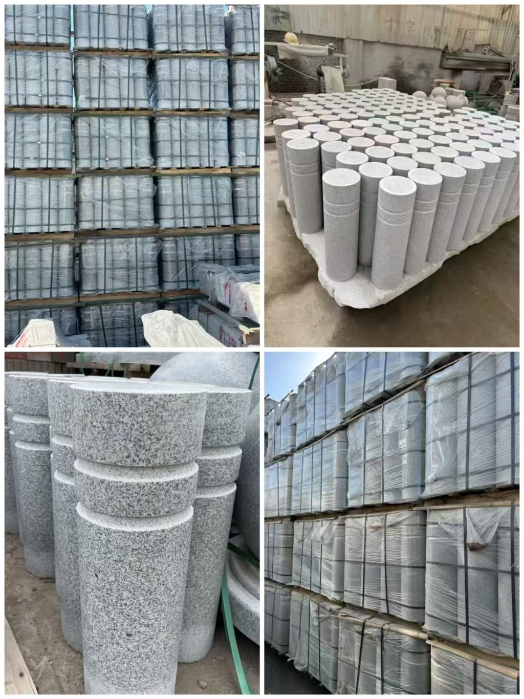 河南 芝麻白花岗岩挡车柱、隔离柱多少钱